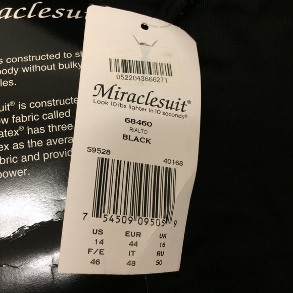 Miraclesuit Rialto Black Swimsuit - Picture 8 of 9